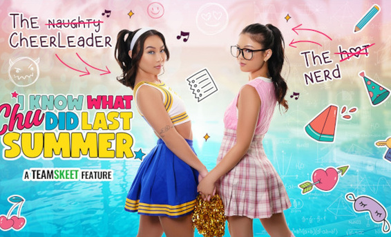 Две студетки азиатки трахаются в раздевалке с тренером команды колледжа