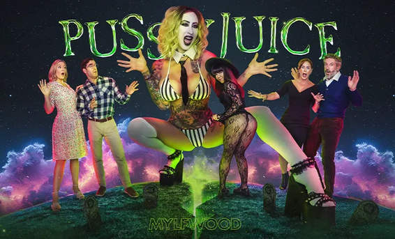 Кошмарная шлюха Пусиджус устроила секс оргию в ХХХ пародии на Битлджус