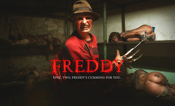 Фредди Крюгер жестко ебет большим хуем девушек в их ночных кошмарах