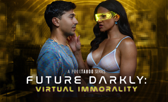 Реальный член пасынка вытащил зрелую вдову Пенни Барбер из виртуалки