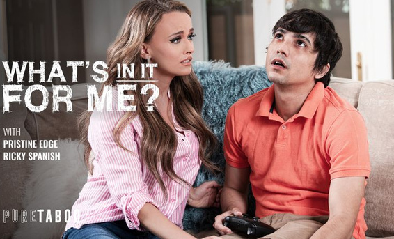 Покорная мачеха Пристин Эдж исполняет сексуальные фантазии пасынка