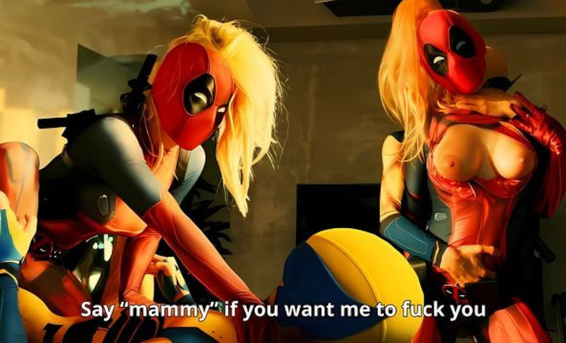 Дэдпул против Росомахи: любительская секс битва русских косплееров