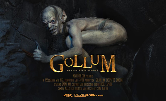 Моя прелесть: хитрый хоббит выебал в пещере Голлума в порно пародии