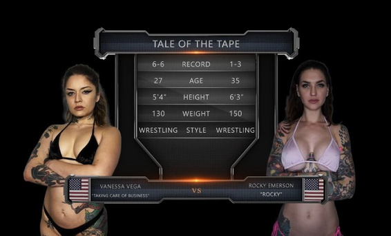 Рокки Эмерсон VS Ванесса Вега: лесбийская борьба татуированных сучек