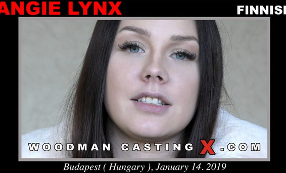 Финка Энджи Линкс на анальном кастинге трахается в попку с Вудманом