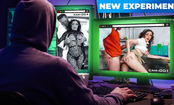 Секс Леаны Лавингс с учителем на скрытую камеру в лаборатории универа